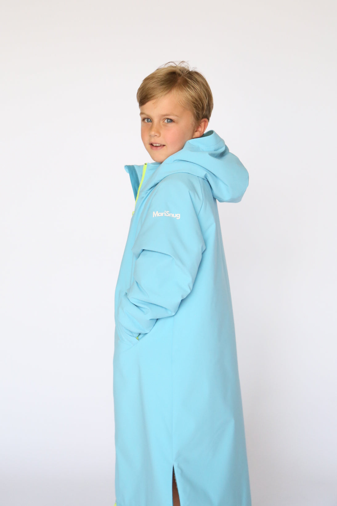 Kids Parka Aqua Blue